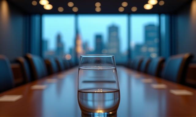 Modern boardroom negotiation setting